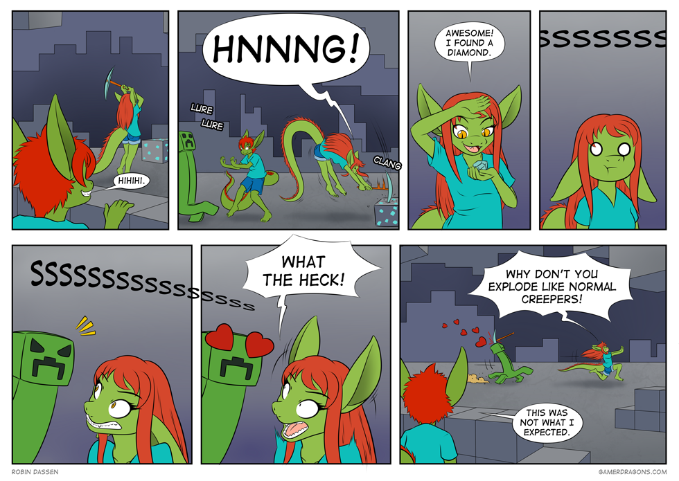 Gamer Dragon comic creepy romance