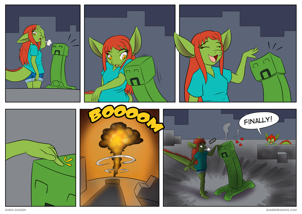 Gamer Dragon comic creepy romance 4