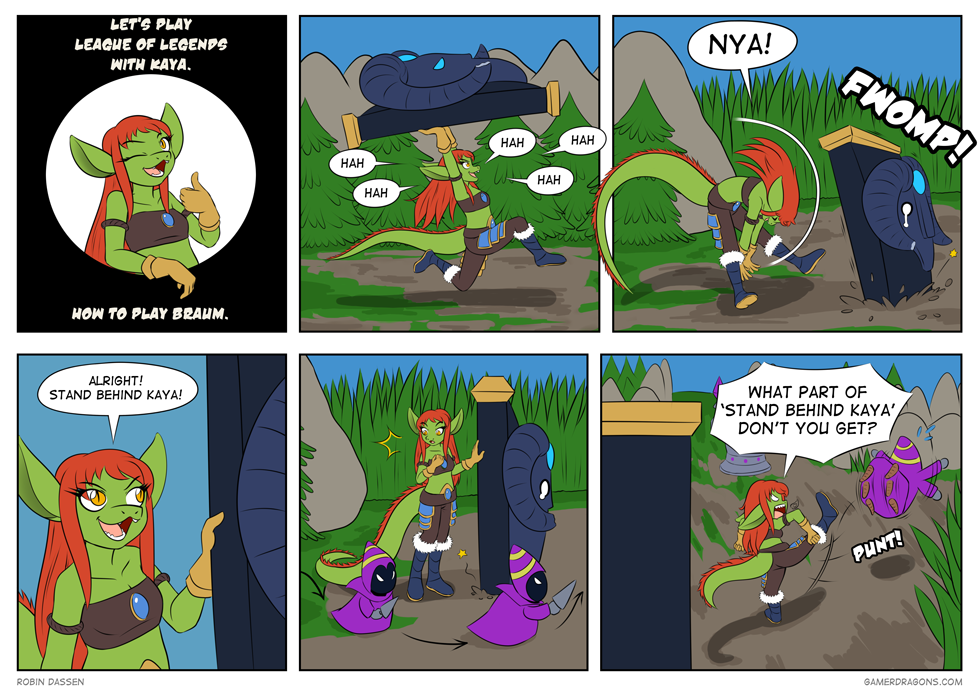 Gamer Dragon comic League of legends 1