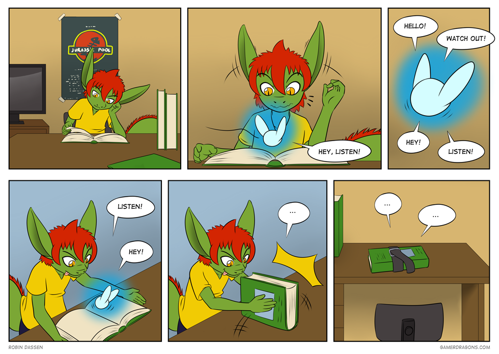 Gamer Dragon comic Navi