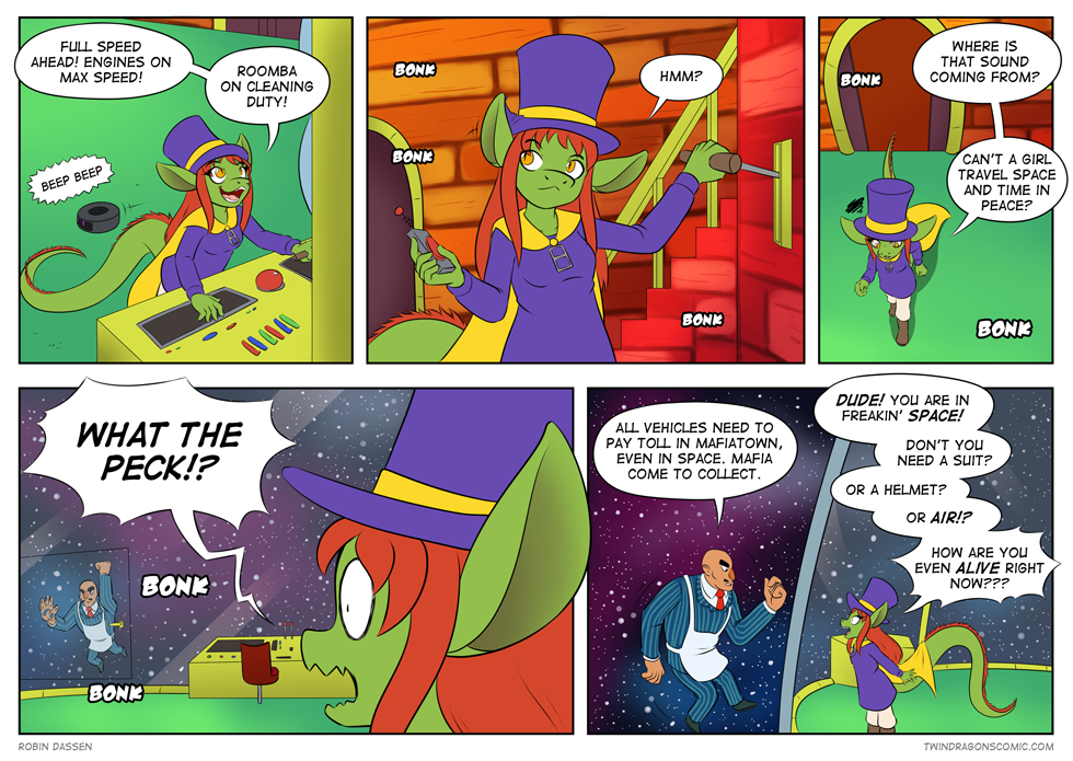 Gamer Dragon comic A Hat In Time